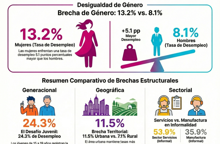 Las cuatro brechas del desempleo en Panamá